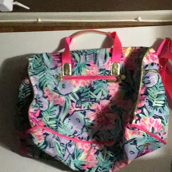 Lilly Pulitzer Palm Packable Weekender Tote Bag - Picture 10 of 10